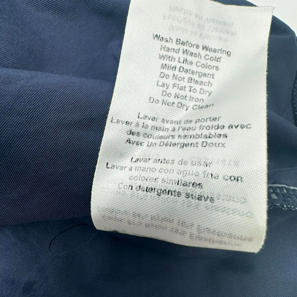 PEA IN THE POD Medium Maternity Blue and White Striped Twist Swim Tankini Top - Picture 5 of 7